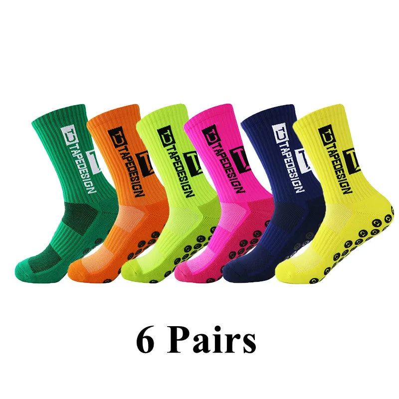 Fussballers™ 6 Paare Grip Fussball Socken für Fussball Basketball Laufen Radfahren